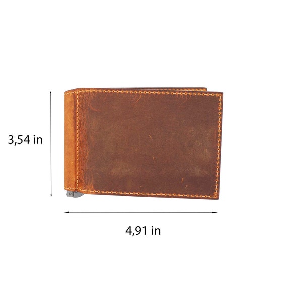 Cartera Elegante Regalo Hombre Cartera Hombre Cuero PU Doble Pliegue | Cartera Delgada Con Porta Tarjetas | Regalo Hombre Elegante Marrón Llavero Moto Bmw