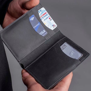 SMALL WALLET Cartera para hombre Cartera personalizada Cartera de bolsillo frontal delgada personalizada Tarjetero para hombre Regalo perfecto