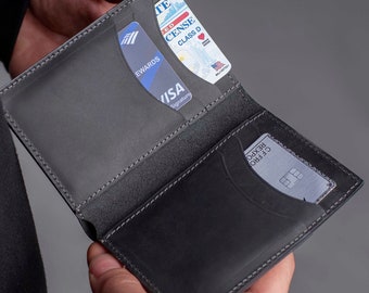 SMALL WALLET Mens Wallet Personalized Wallet Personalized Slim Front Pocket Wallet Men's Cardholder Perfect Gift