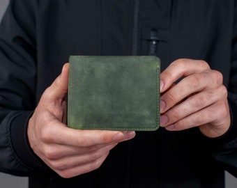 Cartera de cuero hombre•Cartera•Cartera de cuero•Cartera minimalista•Cartera personalizada•Aniversario de cuero•Cartera de cuero delgada•Cartera de hombre