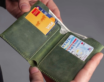Cartera de cuero personalizada, cartera personalizada, cartera personalizada para hombre, cartera personalizada para hombre, cartera de cuero, cartera de cuero para hombre