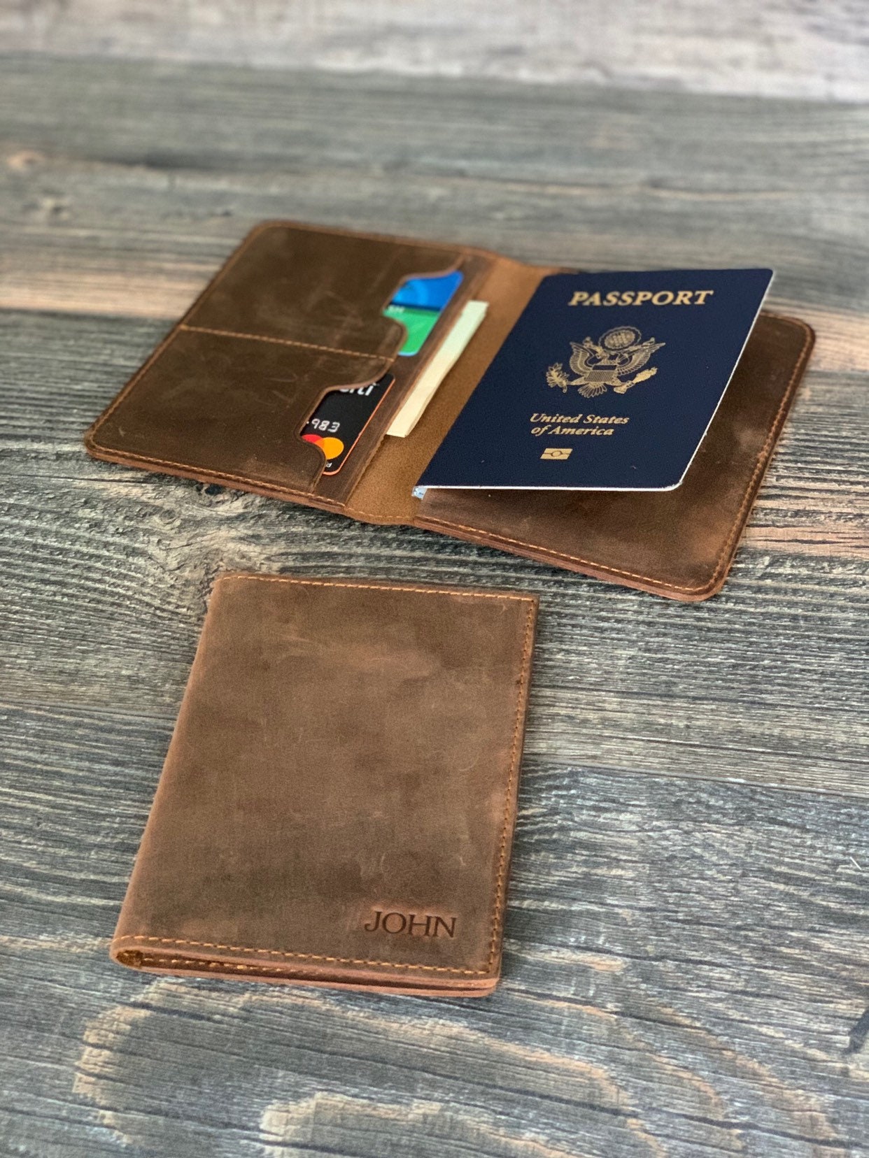 Leather passport cover personalized, Leather Passport holder, passport ...