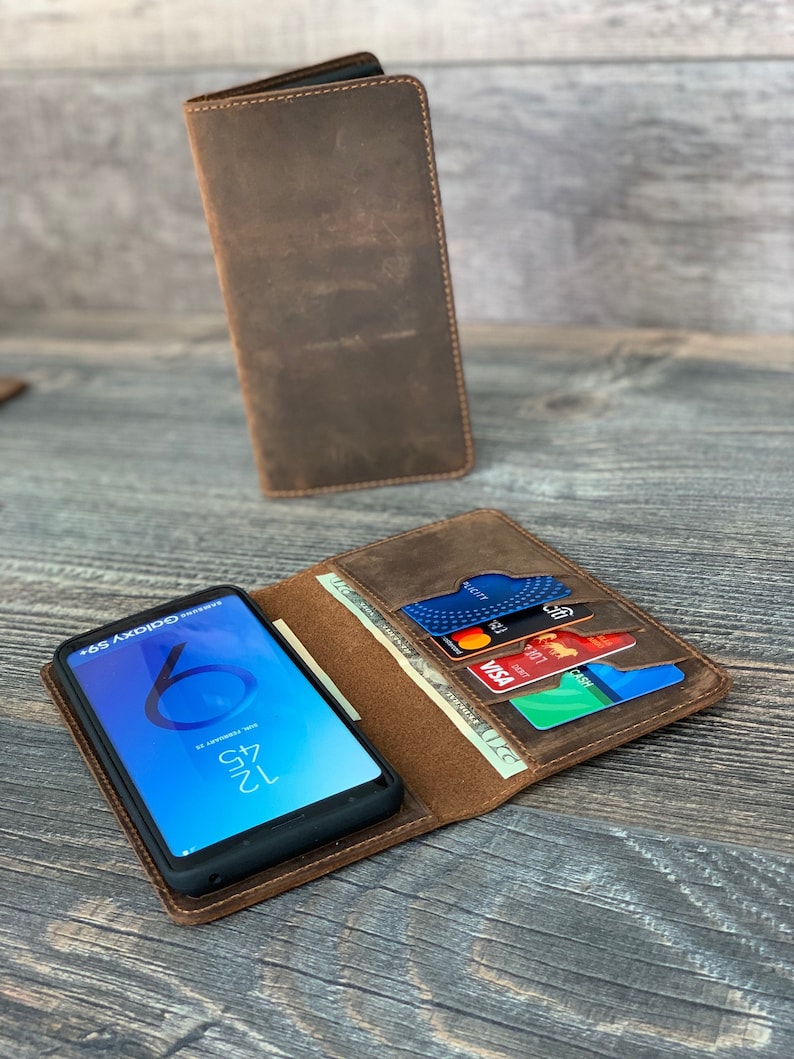 Galaxy S21 5G Phone Wallet Case Leather Wallet Case Etsy