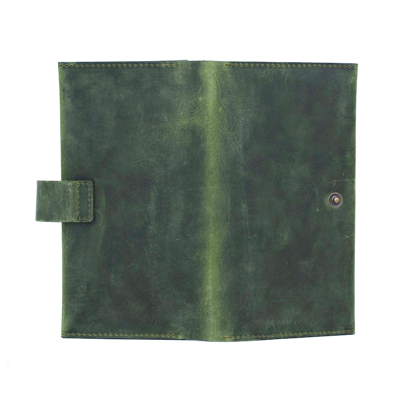 Green Leather Wallet Women Leather Women's Wallet Card Etsy