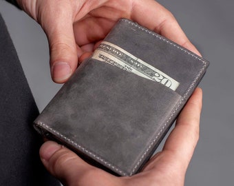 SMALL WALLET Mens Wallet Personalized Wallet Personalized Slim Front Pocket Wallet Men's Cardholder Perfect Gift