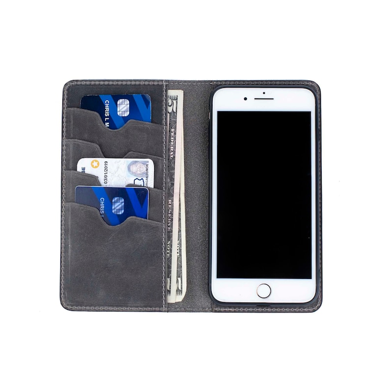 iPhone 17 Case, iPhone 17 Leather Wallet Case, iPhone 17 Wallet Case, Folio Flip Leather Cover Case bild 4