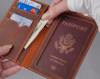 Personalized Passport Holder, Leather Passport Cover, Passport Case, Passport wallet, Personalized Passport Cover, Passport Gift