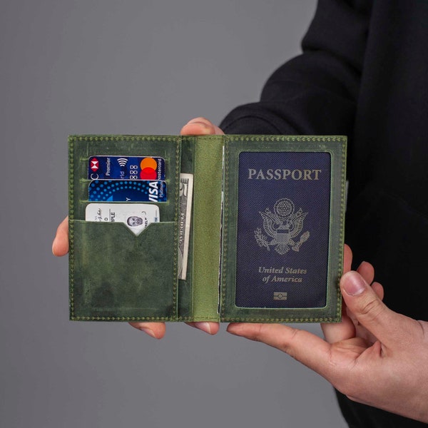Personalize Passport Cover•Leather Passport Wallet•Passport Holder•Passport Case•Passport Cover•Leather Wallet•Wallet•Personalized Gift