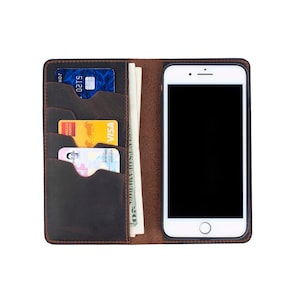 iPhone 17 Case, iPhone 17 Leather Wallet Case, iPhone 17 Wallet Case, Folio Flip Leather Cover Case bild 3