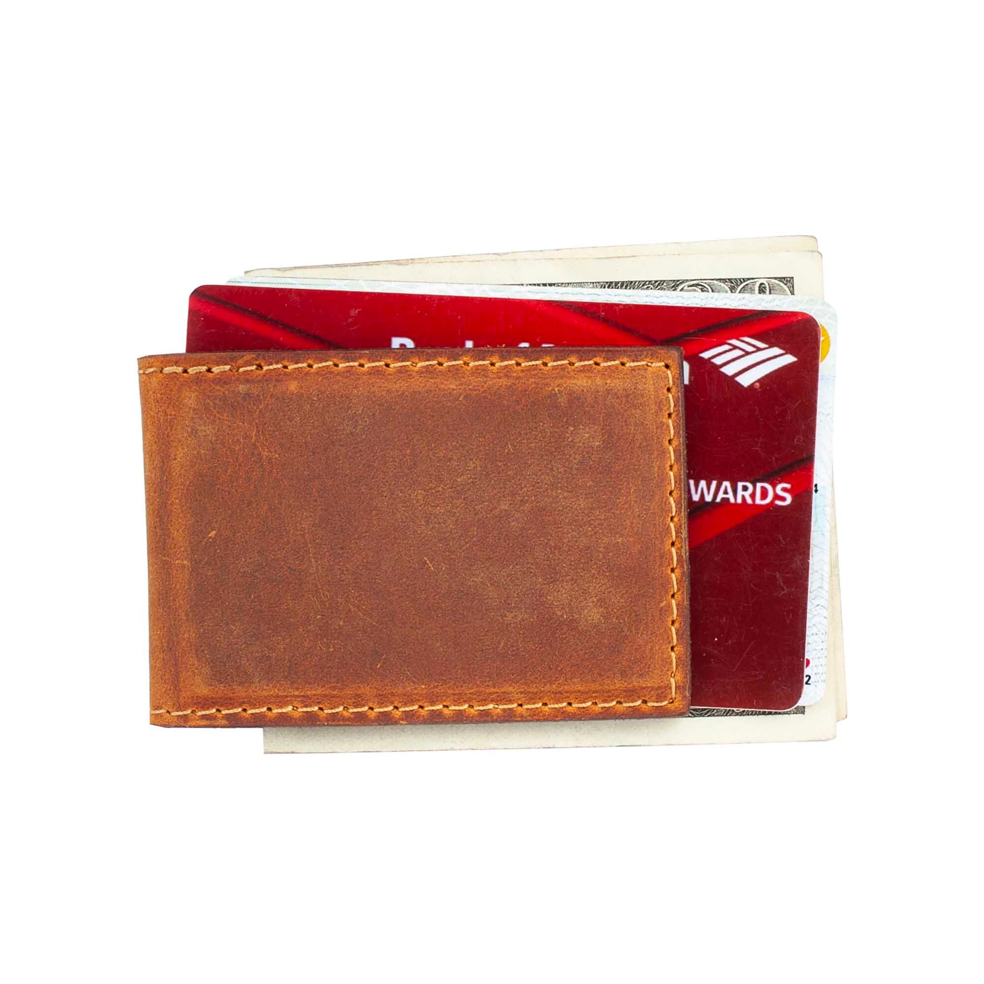 Leather Money Clip Wallet Chocolate — 33 Ranch & Saddlery, LLC