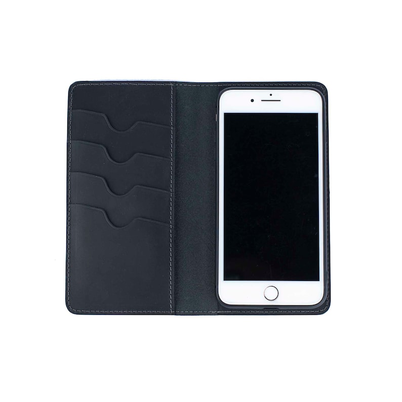 iPhone 17 Case, iPhone 17 Leather Wallet Case, iPhone 17 Wallet Case, Folio Flip Leather Cover Case bild 5