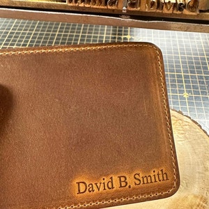 Fathers Day Gift for Dad,Graduation Gift,Personalized Wallet,Engraved Wallet,Leather Wallet,Mens Wallet,Custom Wallet,Boyfriend Gift For Him image 2