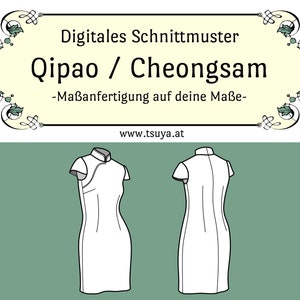 PDF| Qipao/ Cheongsam | custom made sewing pattern