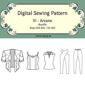 Arcane Vi Cosplay Pattern Bundle (League of Legends) inspired Sewing Pattern | Sizes 32-50 | PDF
