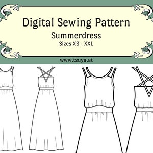 PDF | Goth Summer Dress - Sewing Pattern XS-XXL