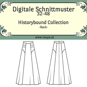 PDF | Historybound / Vintage Skirt Sewing Pattern (sizes 32-48)