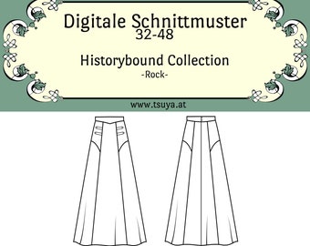 PDF | Historybound / Vintage Skirt Sewing Pattern (sizes 32-48)