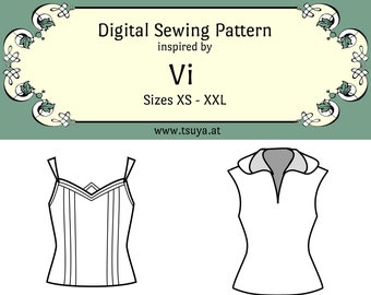 Arcane Vi Shirt (League of Legends) inspired Sewing Pattern | Sizes XS - XXL | PDF