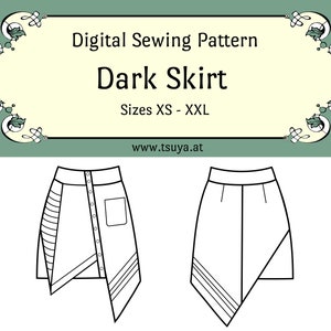 Cyberpunk, Postapocalyptic Skirt | sewing pattern | size XS - XXL | PDF