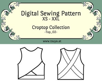 PDF | XS-XXL Croptop Summer Top Sewing Pattern