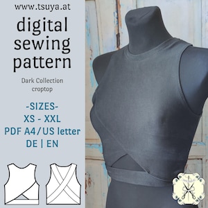 PDF | XS-XXL Croptop Summer Top Sewing Pattern