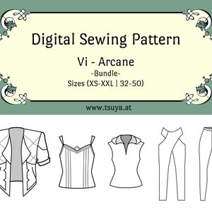 Arcane Vi Cosplay Pattern Bundle (League of Legends) inspired Sewing Pattern | Sizes 32-50 | PDF