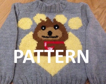 Peppa Pig Jumper Sweater Pullover Knitting Pattern Pdf Etsy