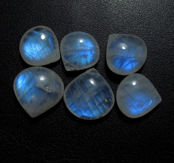 Outstanding Top Grade Quality 100/% Natural Rainbow Moonstone Heart Shape Cabochon Loose Gemstone For Making Jewelry 22.85 Ct 19X23X6mm R5754