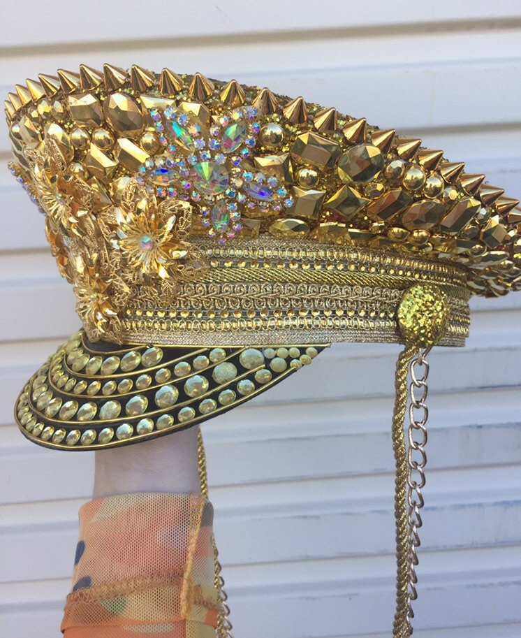 Gold Royale Festival Captain Hat Etsy Australia