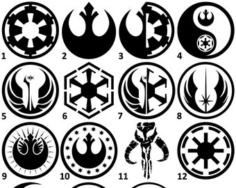 Star Wars Logos Vinyl Decals