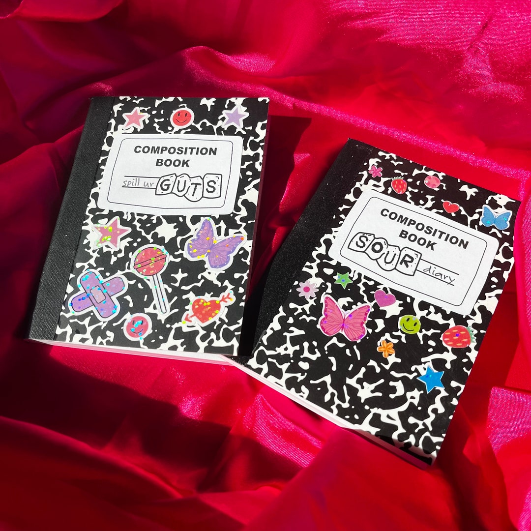Olivia Rodrigo Sour / Guts Inspired Composition MINI Notebook Etsy
