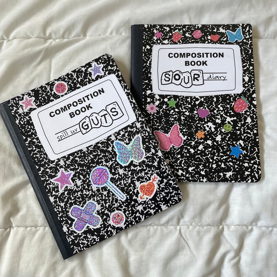 Olivia Rodrigo Sour / Guts Inspired Composition Notebook Etsy