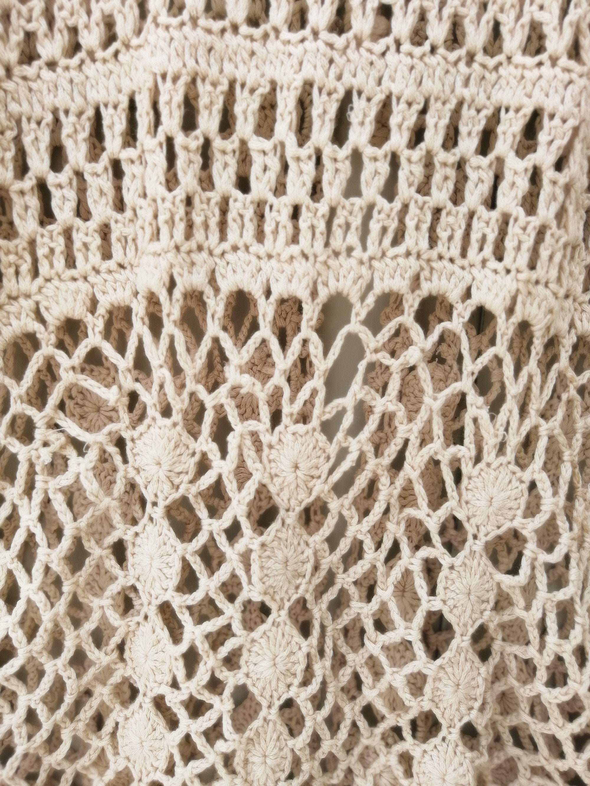 Crosa - Bohemian Crochet Hollow Out Long Sleeve Cardigan