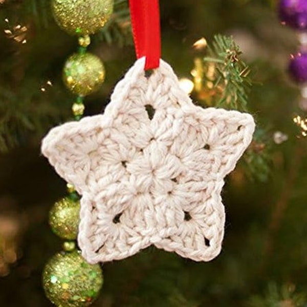 Simple and Easy Crochet Snowflake Pattern for Beginners, Crochet Snowflake,  Star Snowflake Decorations, Christimas Gift DIY Crochet Along