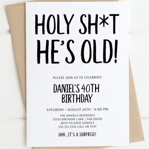 Adult Birthday Invitation for Men Funny Instant Download - Etsy Adult Birthday Invitation for Men Funny Instant Download - Etsy