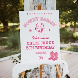 Dolly Welcome Sign Template, Country Western, Good Golly, Signage Decor, Cowgirl Birthday, Digital Download, Templett
