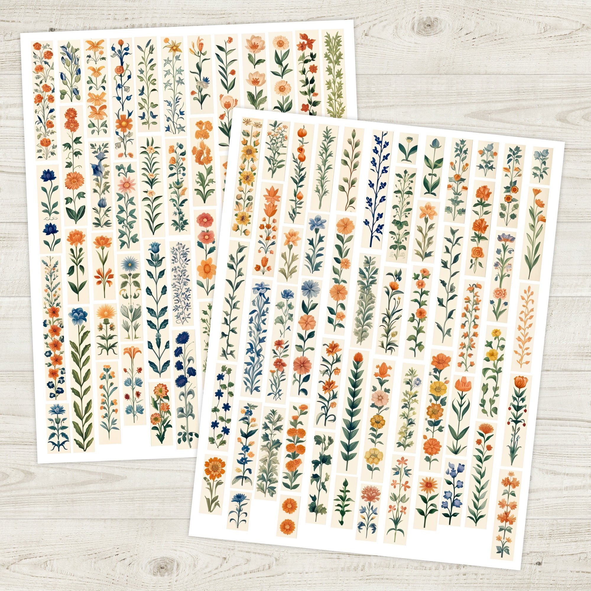 Vintage Dragonfly Floral Butterfly Botanical Washi Tape Wide Forest - View #8