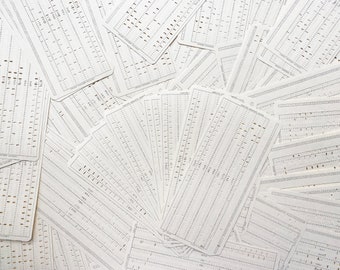 Vintage Computer Punch Cards | ephemera, snail mails, junk journals, making tags or embellishments, treasures