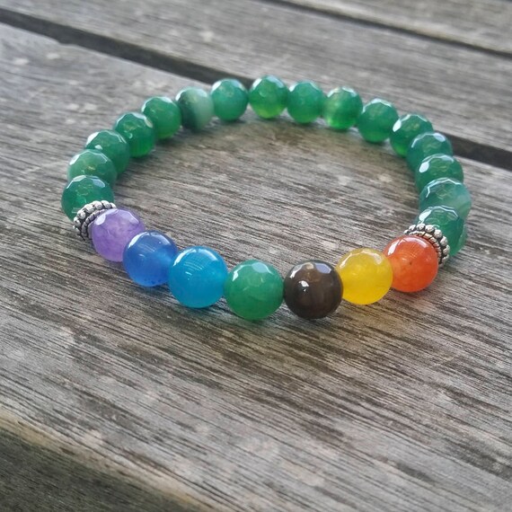 Piedras Preciosas Naturales Amatista tercer ojo Chakra de corona Envoltura de pulsera para hombre señoras UK
