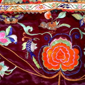 Portabebés Zhuang antiguo bordado - Yunnan China -Coleccionable-