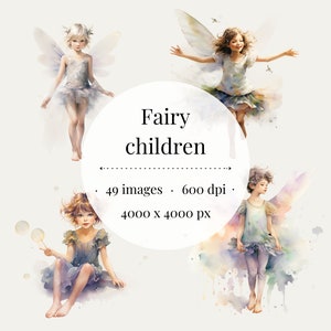 Fairy Watercolor Clipart Set Fairytale Clipart Fairies Fantasy clipart Fantasy graphics Fairy graphics Watercolor fairy Watercolor wings