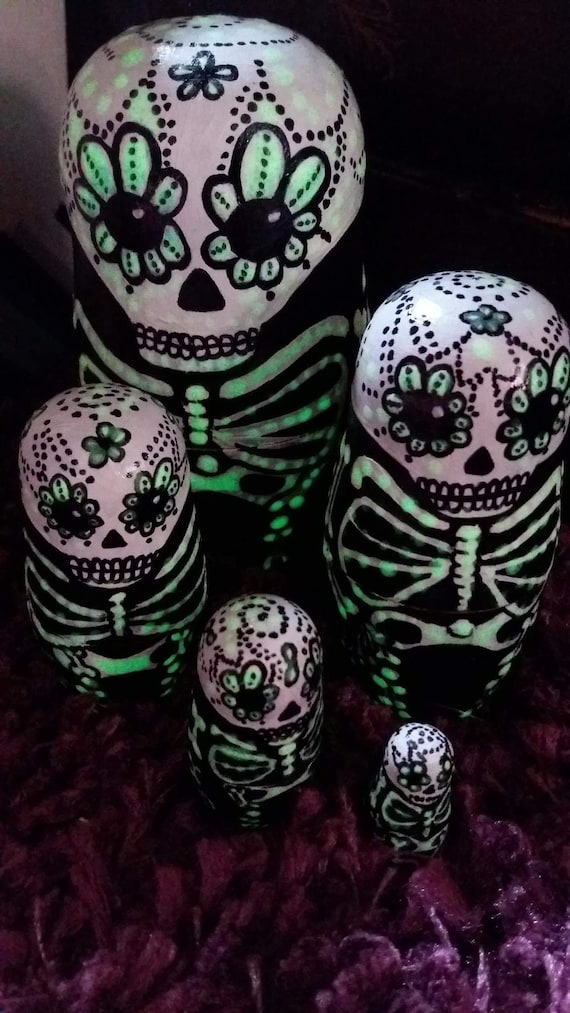 skeleton russian dolls
