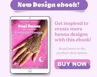 Henna Design Ebook, Gopi Henna Klassiker
