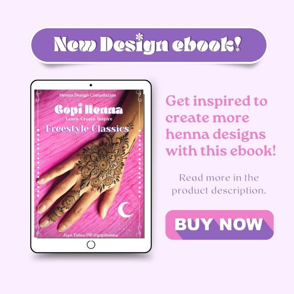 Henna Design Ebook, Gopi Henna Classics