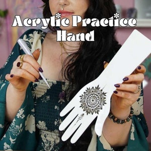 Acrylic Practice Hand | White or Clear