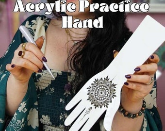 Acrylic Practice Hand | White or Clear