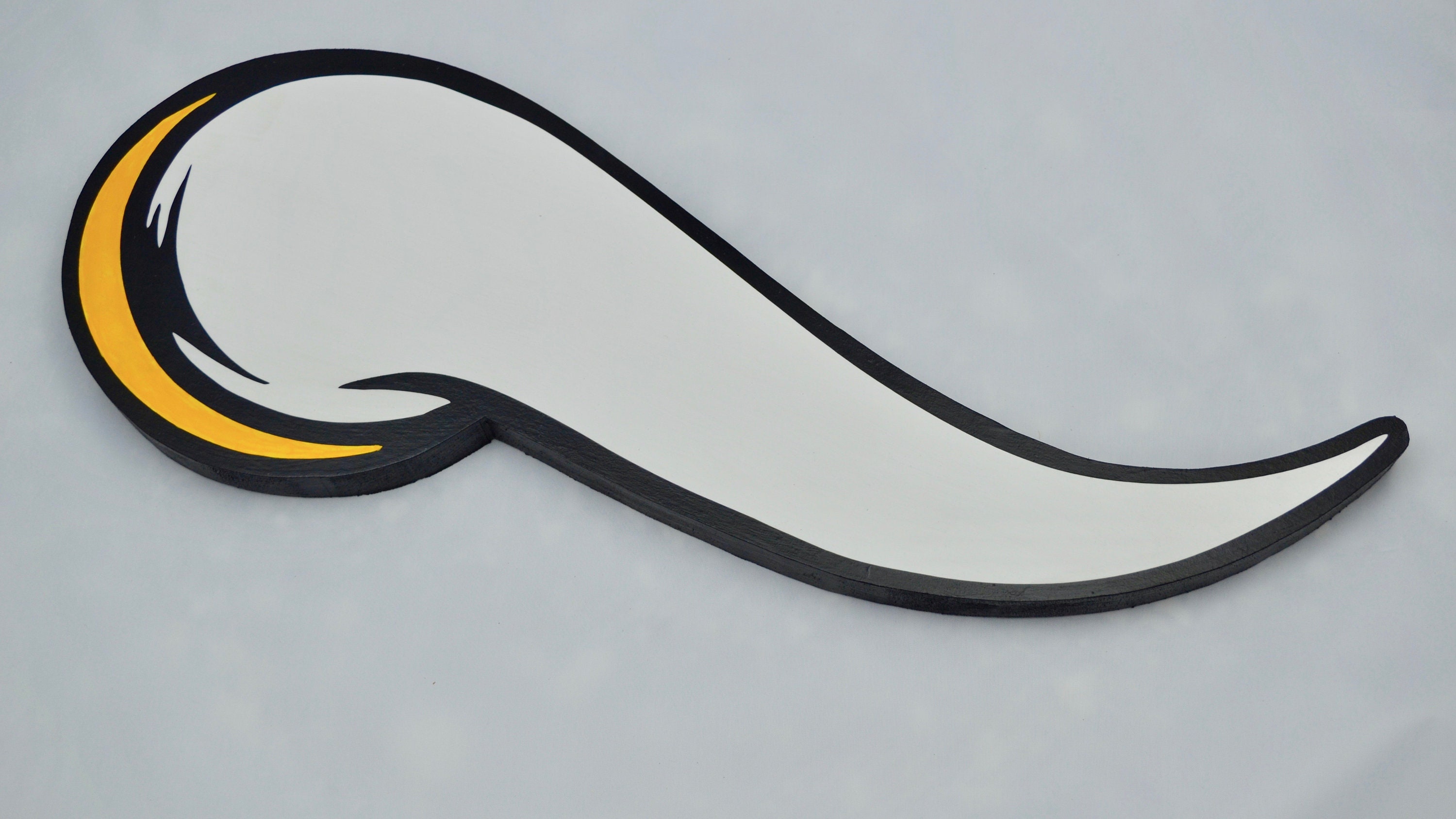 Minnesota Vikings Horn Football Hand Painted Wood Wall Decor Etsy