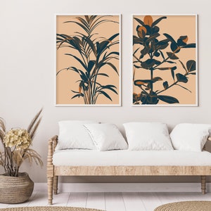 Monstera Wall Art, Monstera Art Print, Swiss Cheese Plant Wall Art, Monstera Leaves Wall Decor, Illustration Print image 5