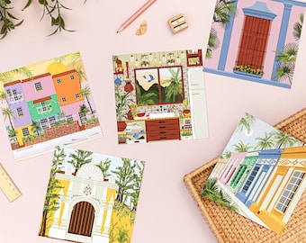 Postcards Venezuela Wall Art Venezuela Invitations Maracaibo Mini Prints Caracas Post Cards Venezuela Gifts Caracas Wall Decor