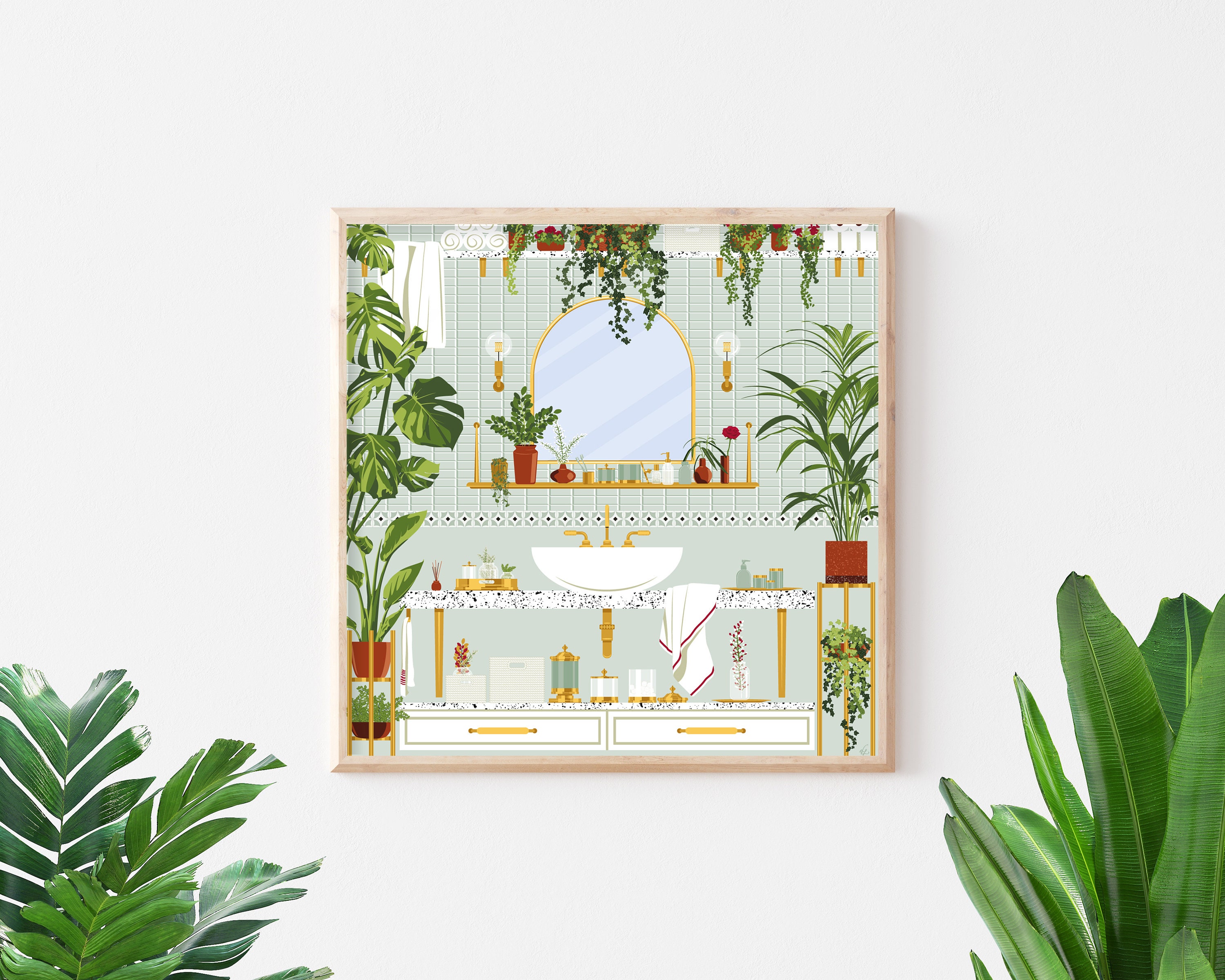 Self Care Wall Art Bathroom Wall Art Botanical Bathroom | Etsy